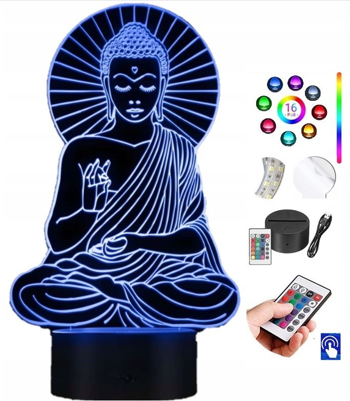 Lampka na biurko Budda Medytacja Chakra PLEXIDO