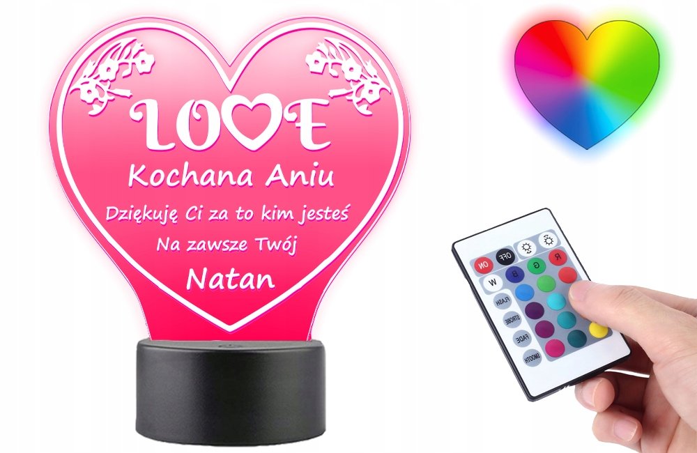 Statuetka Prezent na Walentynki Grawer Plexido