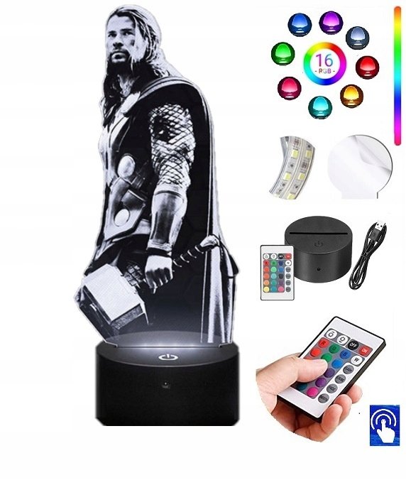 Lampka na biurko Thor Avengers 16kol. LED PLEXIDO