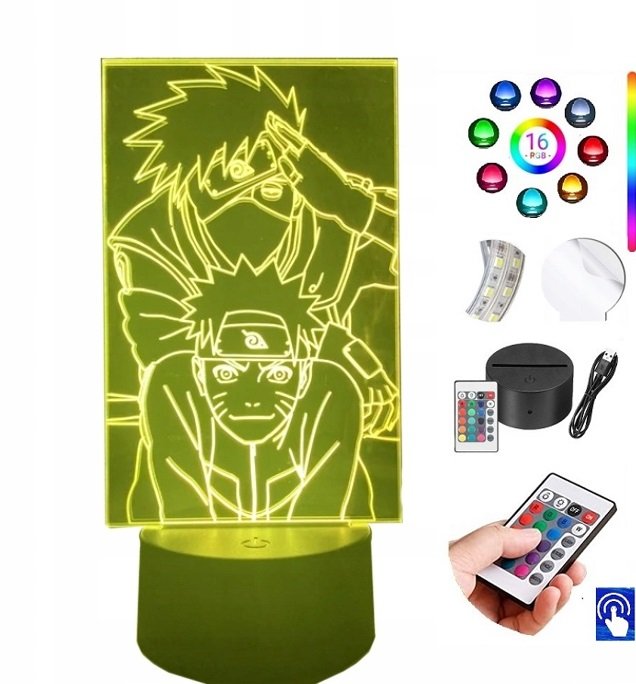 Lampka na biurko Naruto Anime 16kol. LED PLEXIDO