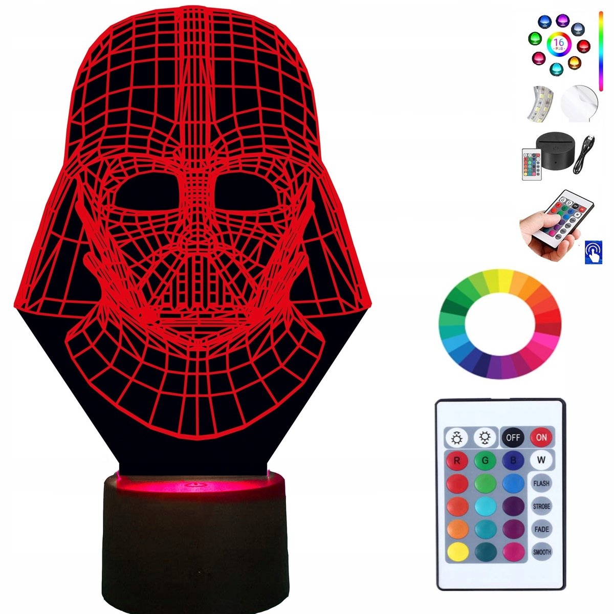 Lampka na biurko Darth Vader Star Wars LED PLEXIDO
