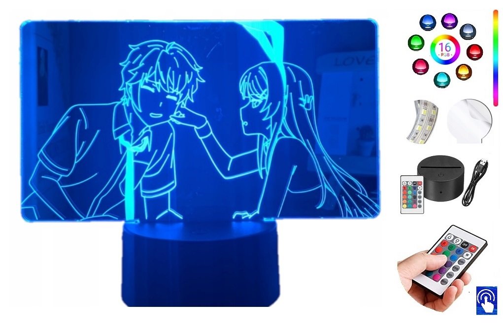 Lampka na biurko Seishun Sakurajima Anime PLEXIDO