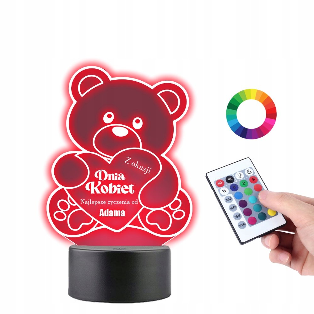 Lampka na Biurko Statuetka Prezent na Dzień Kobiet