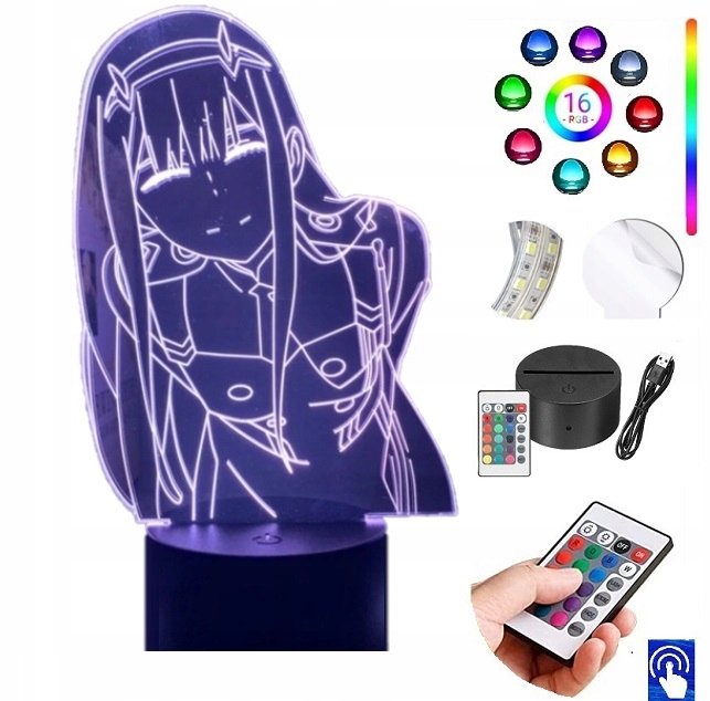 Lampka na biurko Darling in the Franxx LED PLEXIDO