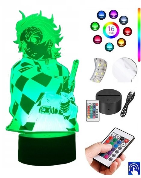 Lampka na biurko Demon Slayer 16 Kol. LED PLEXIDO