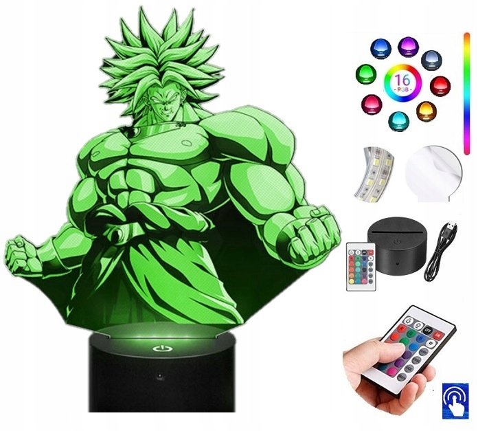 Lampka na biurko Dragon Ball Broly 16 LED PLEXIDO