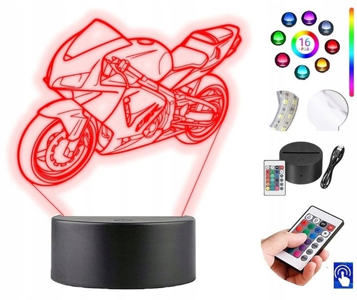 Lampka na biurko Honda CBR Motor 16kol LED PLEXIDO