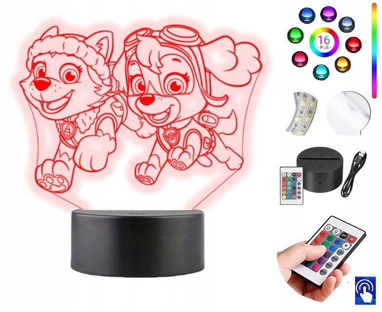 Lampka na biurko Psi Patrol Everest 16 LED PLEXIDO