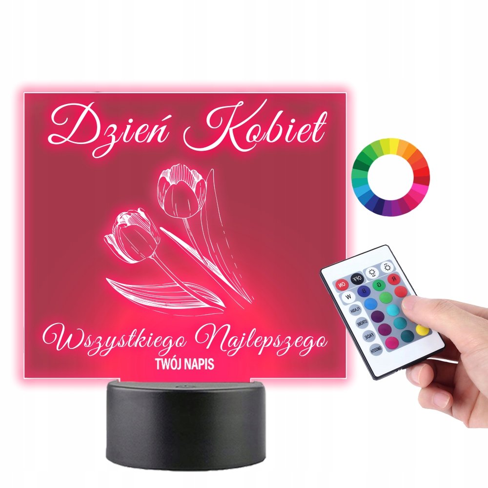 Lampka na Biurko Statuetka Prezent na Dzień Kobiet