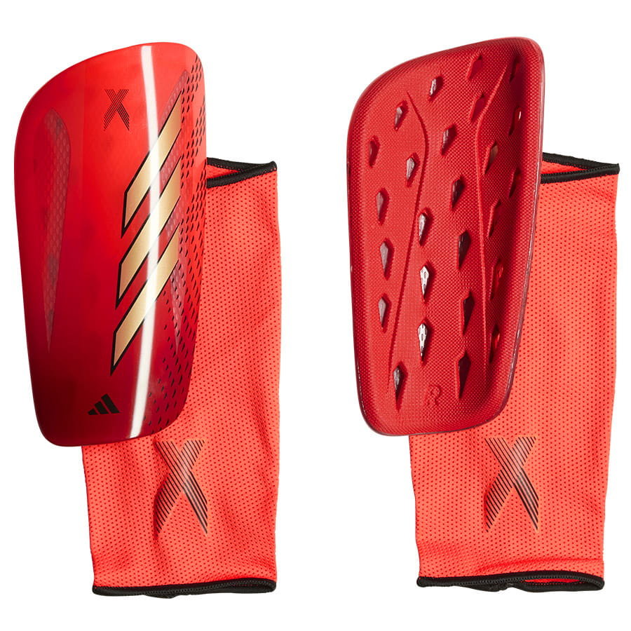 nagolenniki piłkarskie adidas x sg league - S; Czerwony