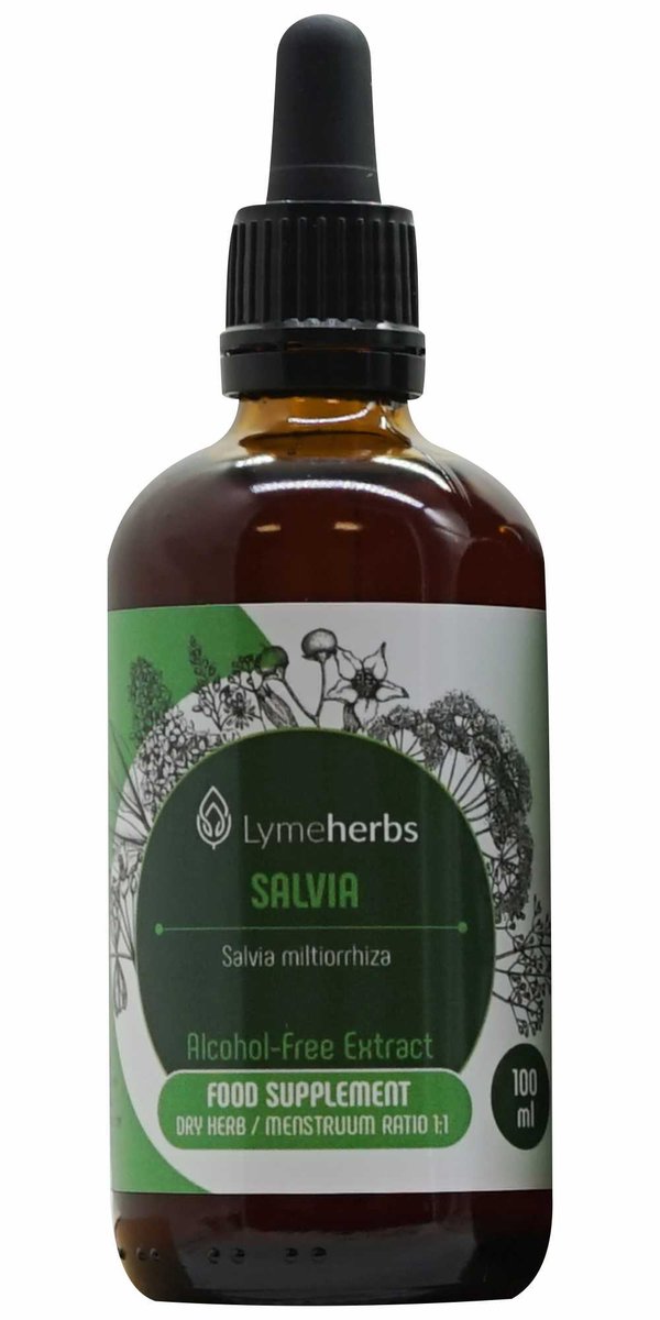 Lymeherbs, Salvia (Szalwia czerwona) ekstrakt bezalkoholowy 1:1, 100ml