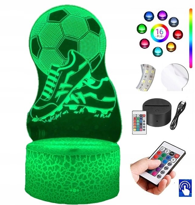 Lampka na biurko Król Strzelców Piłka LED PLEXIDO