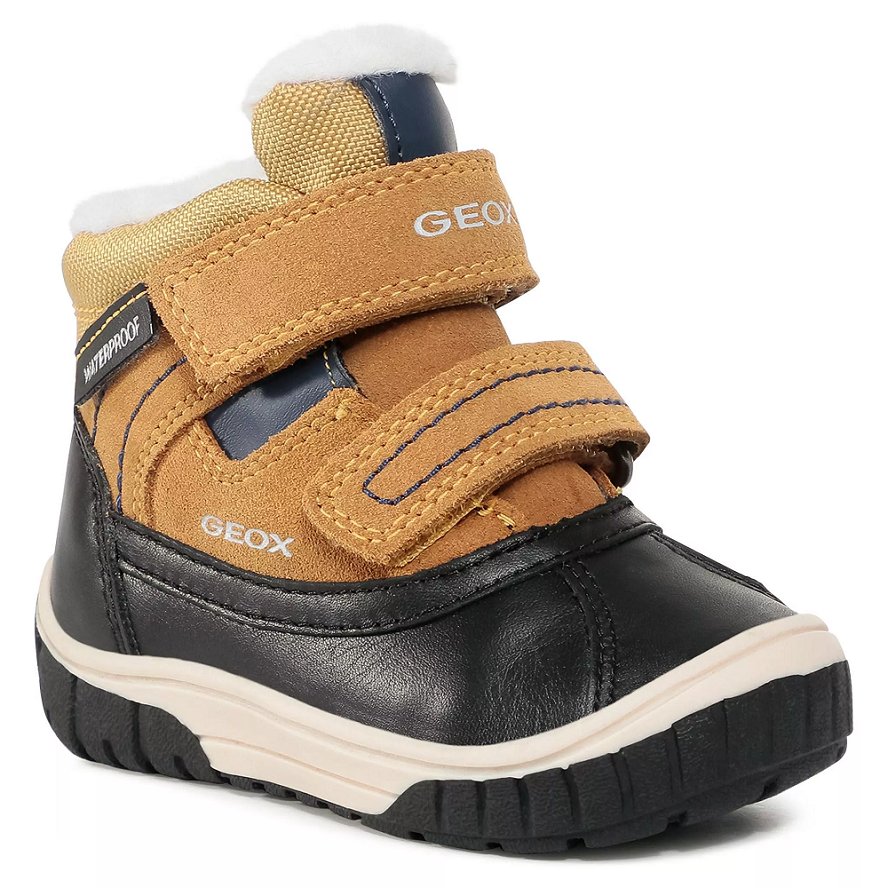 GEOX OBUWIE Śniegowce B942DB YELLOW/BLUE ROZM. 20