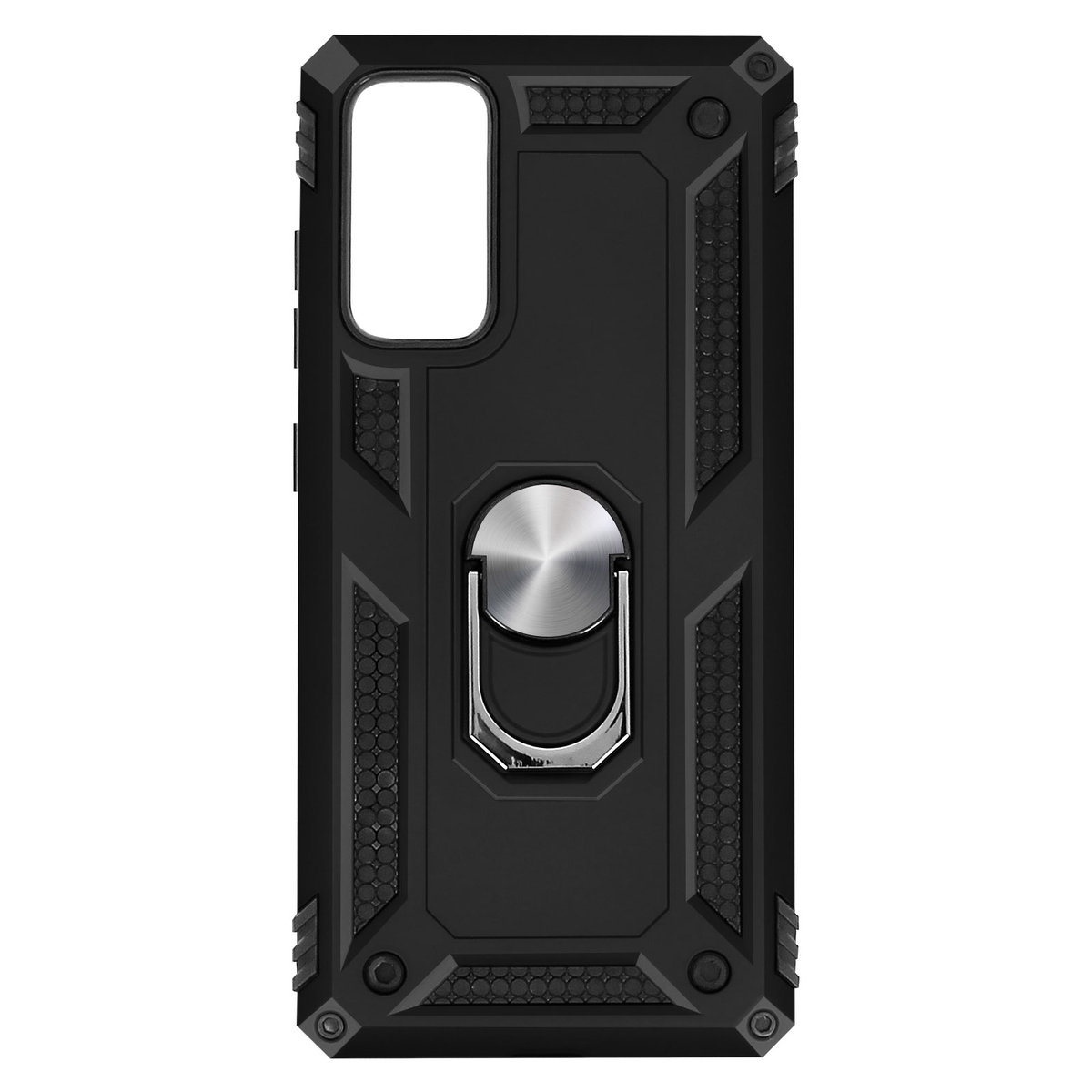 Obudowa tylna Samsung Galaxy S20 FE Anti-shock Bi-materiał Pierścień podtrzymujący czarny