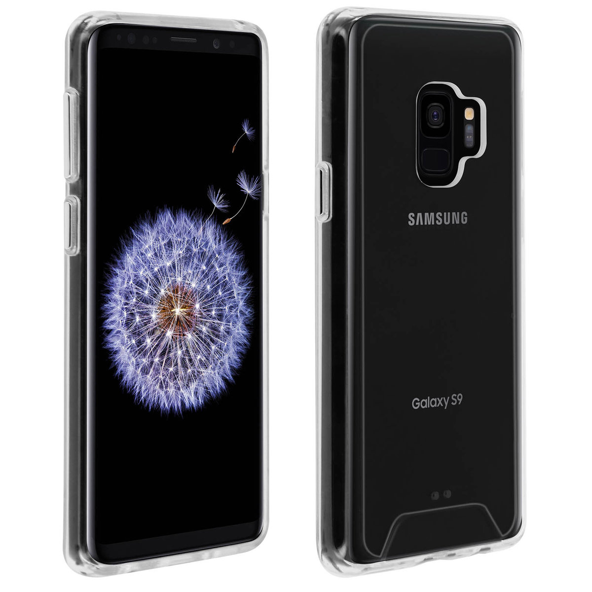 Etui z serii Cristal, hybrydowe etui tylne do Samsunga Galaxy S9 – Ultra przezroczyste