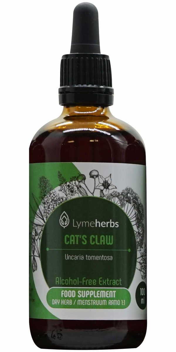 Lymeherbs, Cat 's claw (Koci pazur) ekstrakt bezalkoholowy 1:1, 100ml