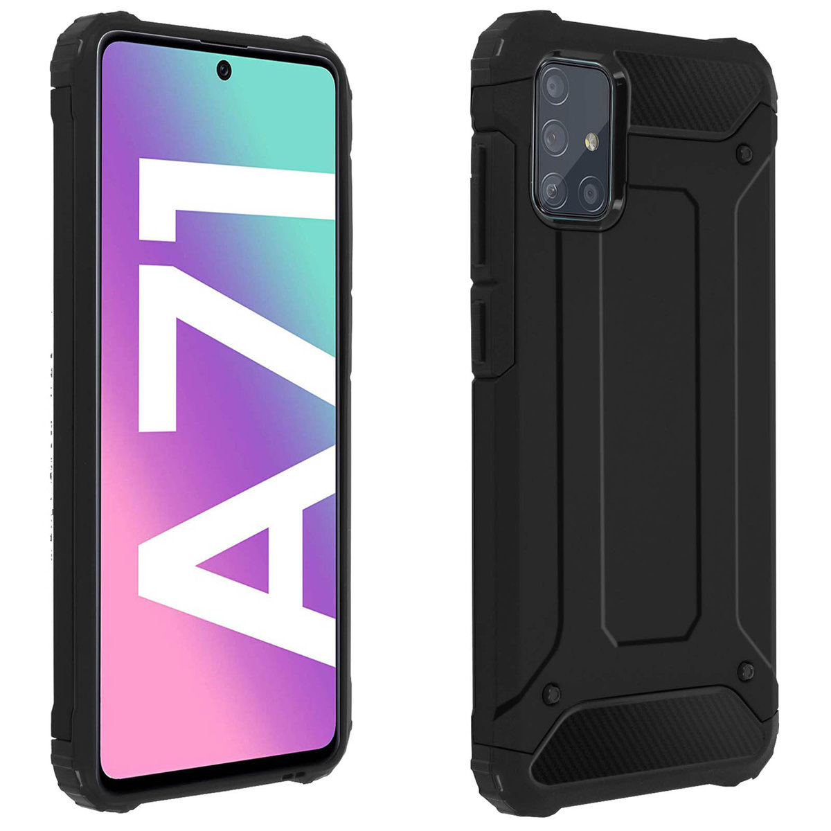 Etui ochronne Defender II Samsung Galaxy A71 – czarne