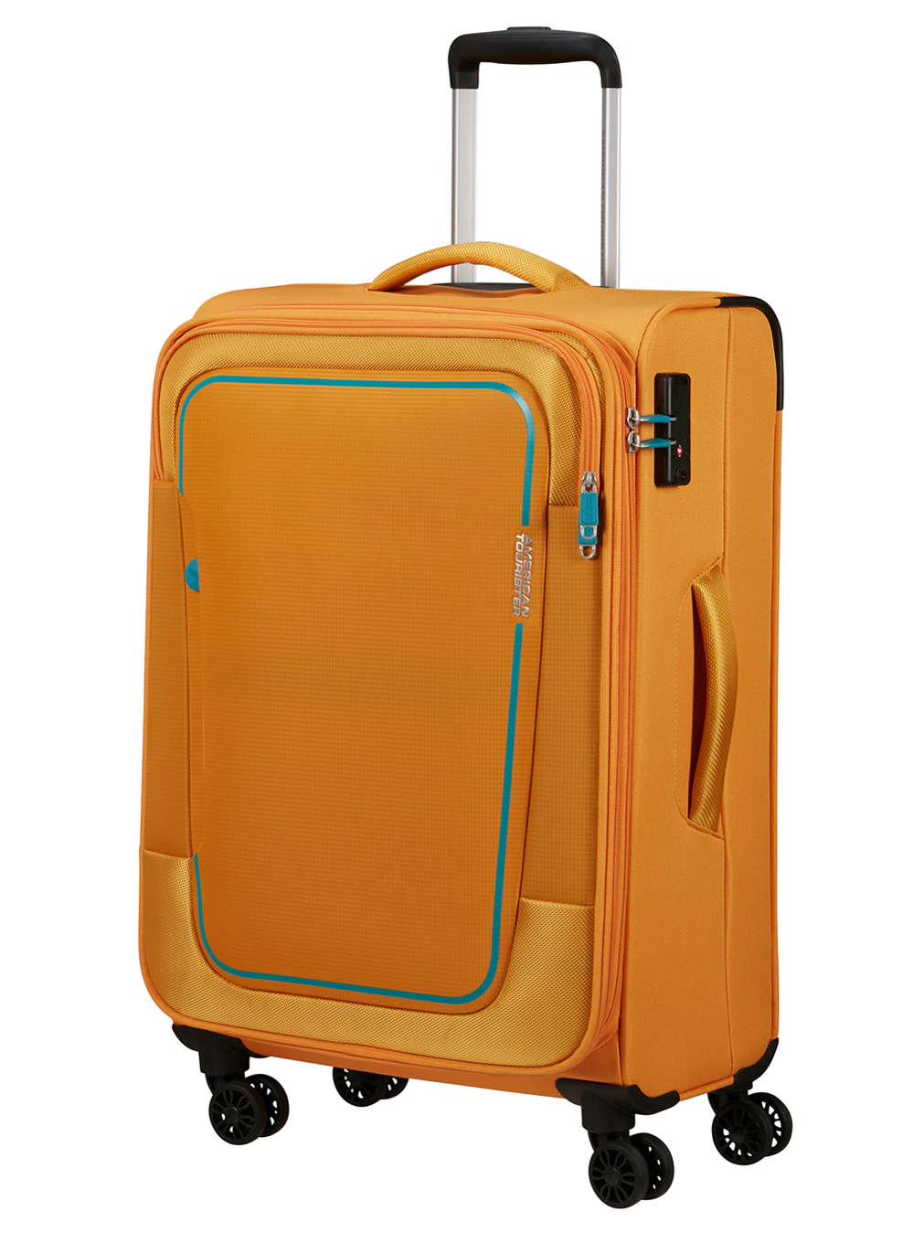 Walizka średnia American Tourister Pulsonic - sunset yellow
