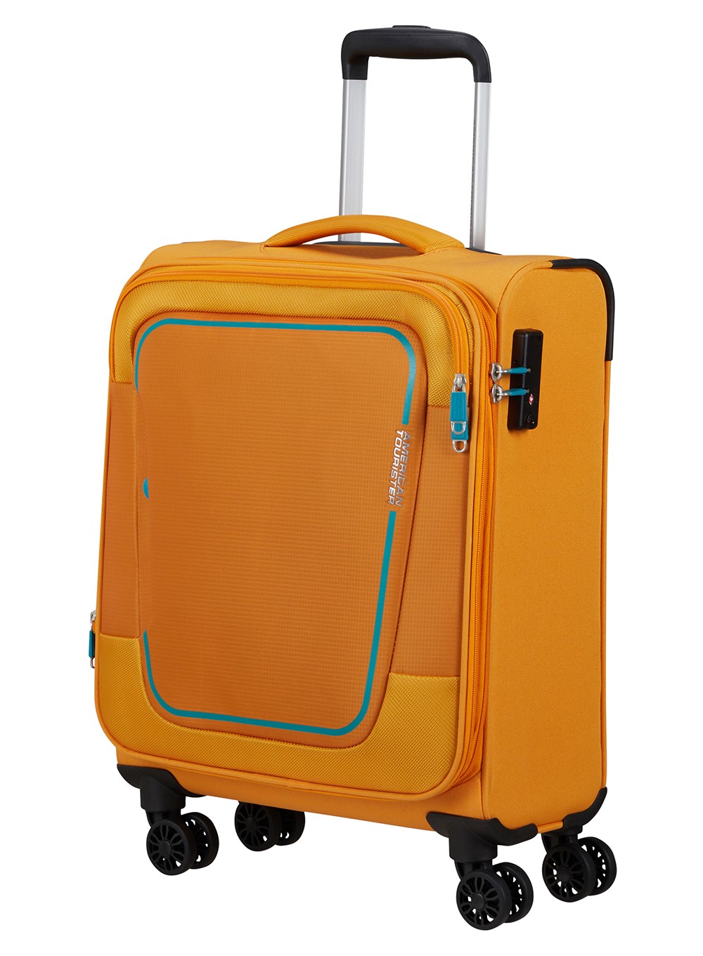 Walizka kabinowa American Tourister Pulsonic - sunset yellow