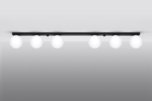 Sollux Yoli SL.1155 plafon oprawa sufitowa 6x12W LED G9 IP20 biały/czarny