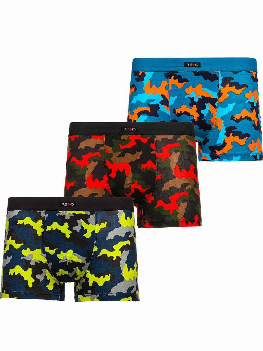 Multikolorowe bokserki męskie Denley 1BE746-3P 3 PACK