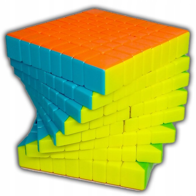 PROFESJONALNIE Wyregulowana Kostka 8x8 + Podstawka i Algorytmy rubika