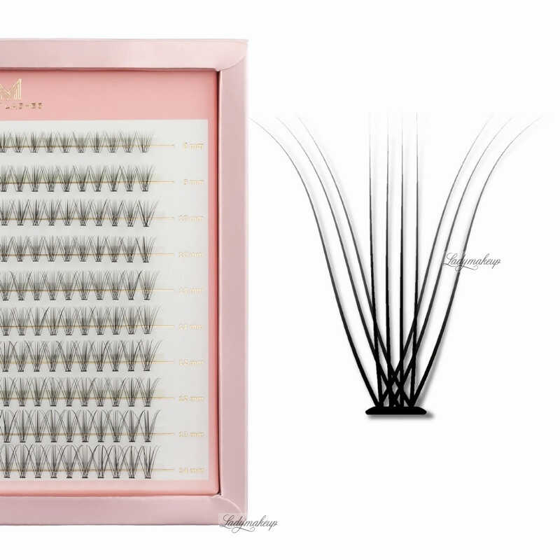 Many Beauty - Many Lashes - Master Box Silk Eyelashes Individuals - 10D - CC - Duży zestaw kępek do rzęs - 200 sztuk