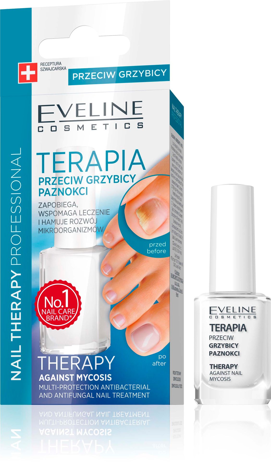 Eveline Nail Therapy Professional odżywka terapia przeciw grzybicy paznokci 12ml