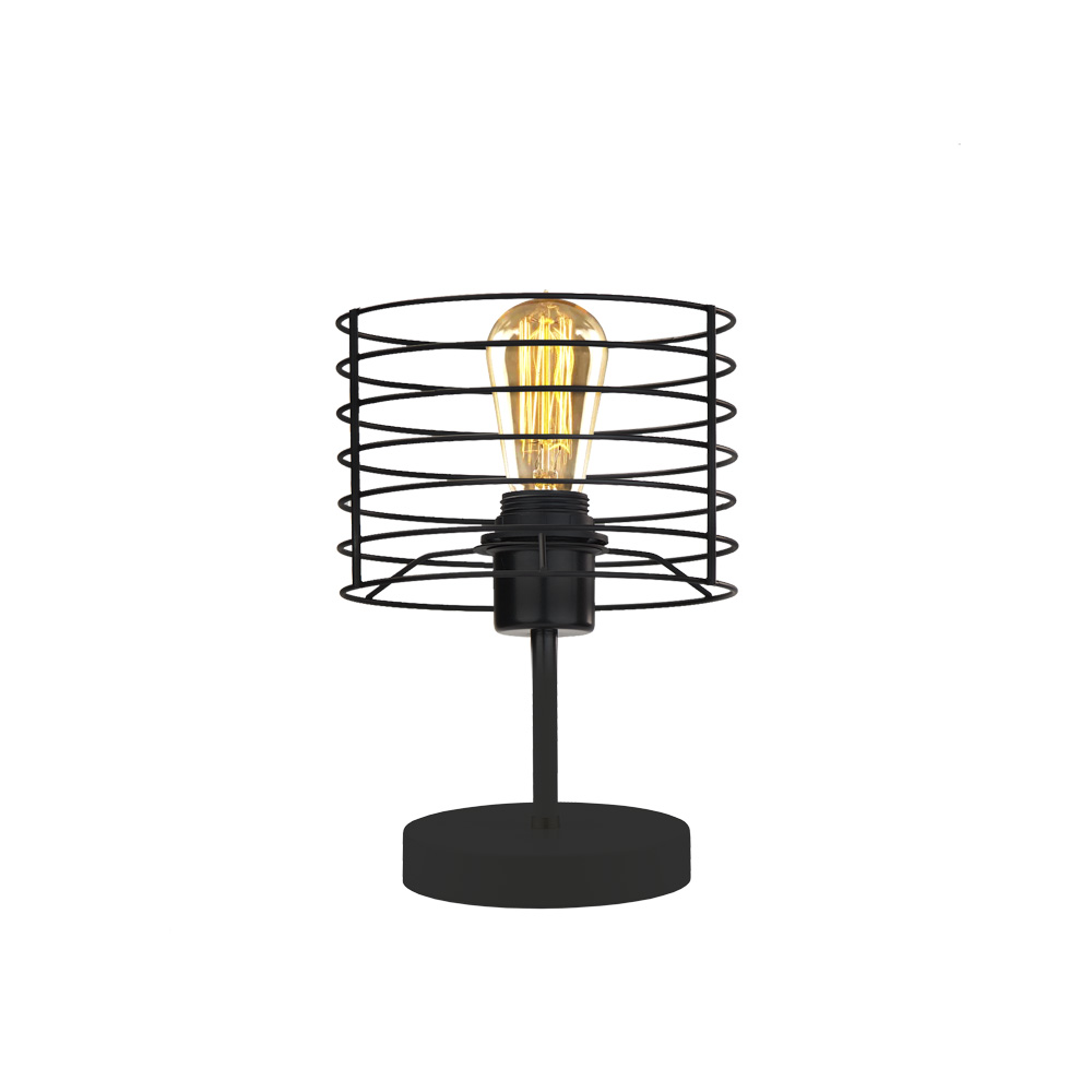 Lampka nocna loft LUKKA LOFT czarny, biały  