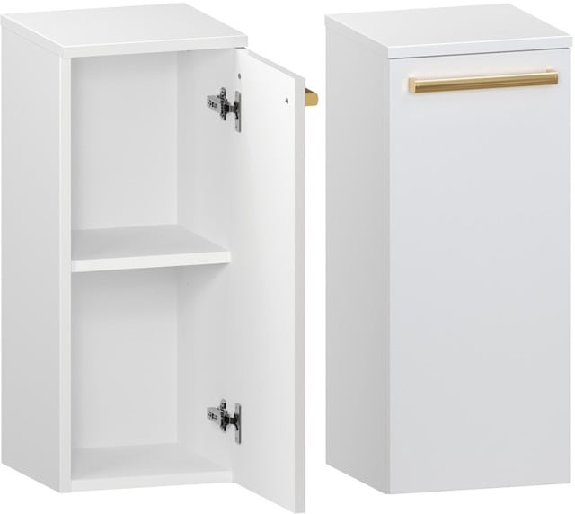 Słupek Łazienkowy matowy ATHOS 1D D P - Uchwyt Złoty