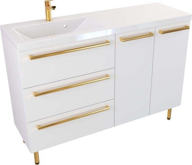 Szafka Umywalkowa Stojąca ATHOS 120 cm SZ D L UZ MATOWA