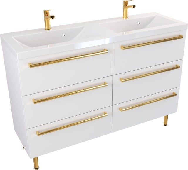 Szafka Umywalkowa Stojąca ATHOS 120 cm DUO UZ MATOWA