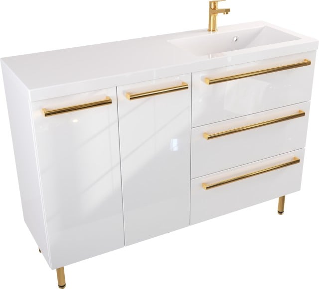 Szafka Umywalkowa Stojąca ATHOS 120 cm D SZ P UZ