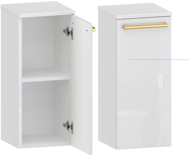 Słupek Łazienkowy matowy ATHOS 1D D P - Uchwyt Złoty