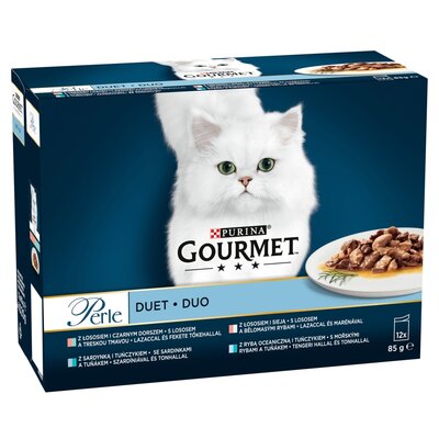 Purina Gourmet Perle Duet Rybny saszetki 12x85g DLA ZAMÓWIEŃ + 99zł GRATIS!