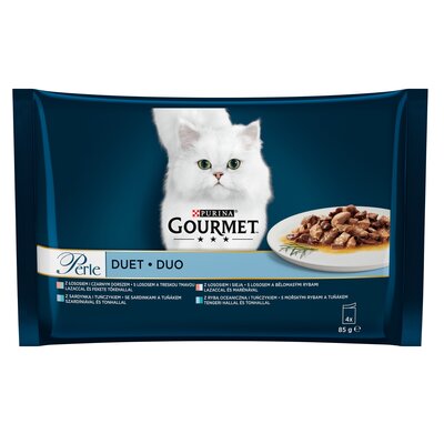 Purina Gourmet Perle Duet Rybny saszetki 4x85g DLA ZAMÓWIEŃ + 99zł GRATIS!