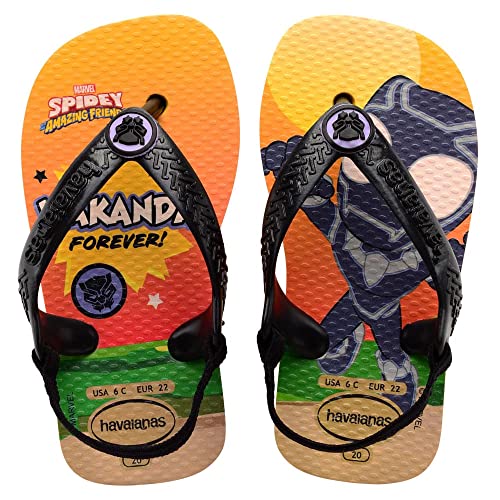Havaianas Baby Marvel Pop żółte klapki japonki, 1/2 UK, Pop Yellow