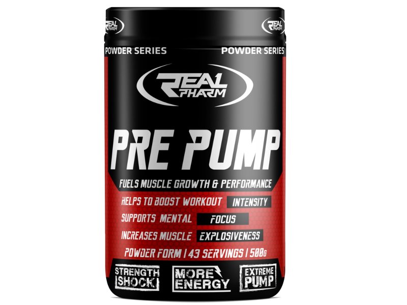 Real Pharm Booster, Pre Pump, 500 g, kiwi-winogrono