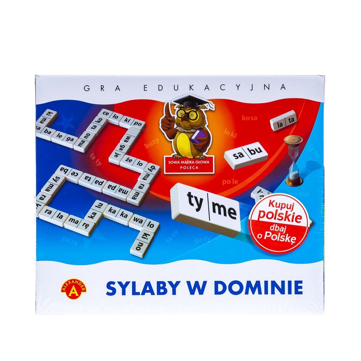 PEPCO Mix edukacyjny Sowa sylaby w dominie