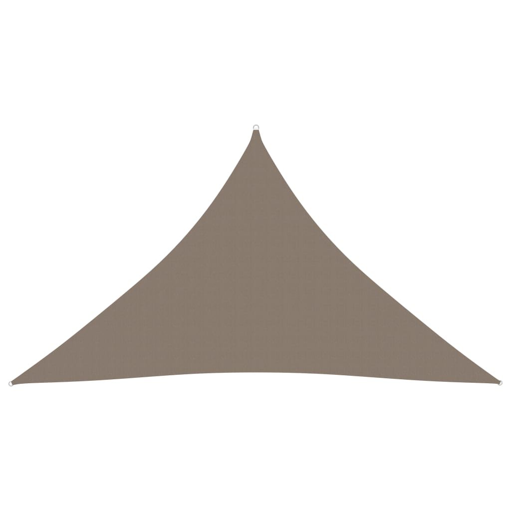 VidaXL Trójkątny żagiel ogrodowy, tkanina Oxford, 3x3x4,24m, taupe