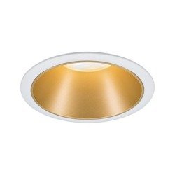 Paulmann Zestaw Oprawa wbudowana Cole Coin 3st ś okr stała LED1x6,5W 2700K 230V Biały/Złoty-mat/twszt 93405