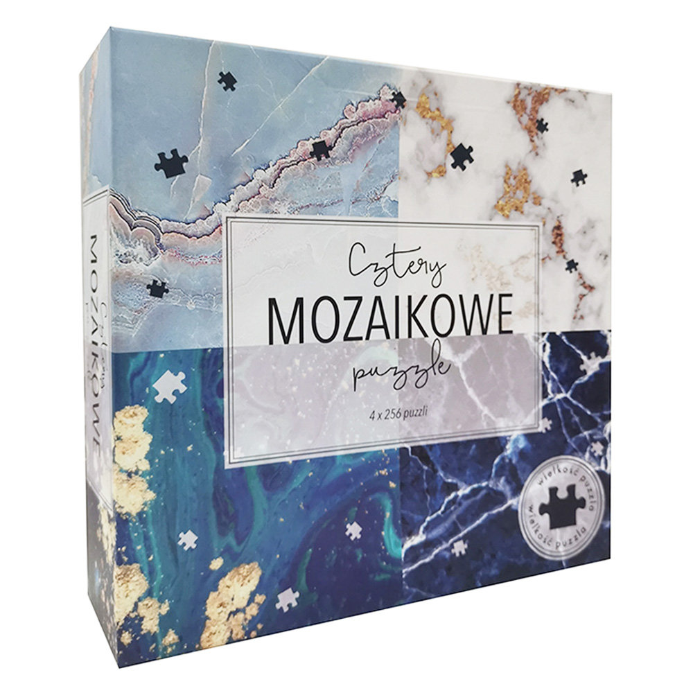 Professor Puzzle, puzzle, Cztery mozaikowe puzzle, 4x256el.