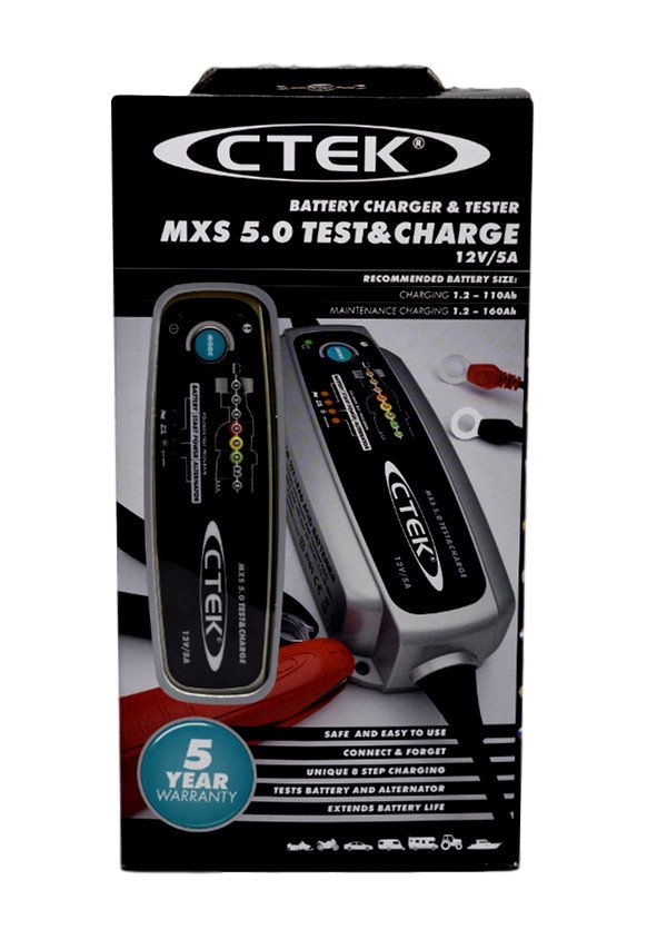 Ładowarka do akumulatora CTEK MXS 5.0 TEST & CHARGE Z FUNKCJĄ TESTERA
