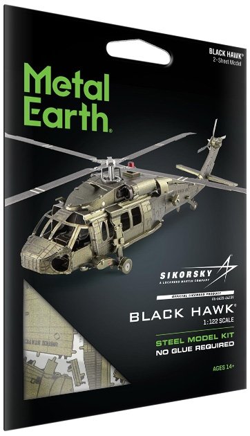 Metal Earth, śmigłowiec  Black Hawk UH-60 Model do składania.