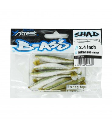 Фото - Інше для риболовлі Quantum Przynęty  4Street B-Ass Shad 6.1Cm 10 Sztuk  4Street B-Ass Shad Ark. Shiner 