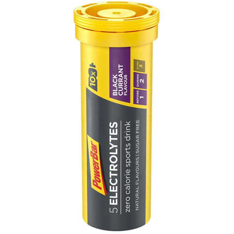 Elektrolity bez cukru 5 Electrolytes Sports Drink 10 tab. Czarna porzeczka