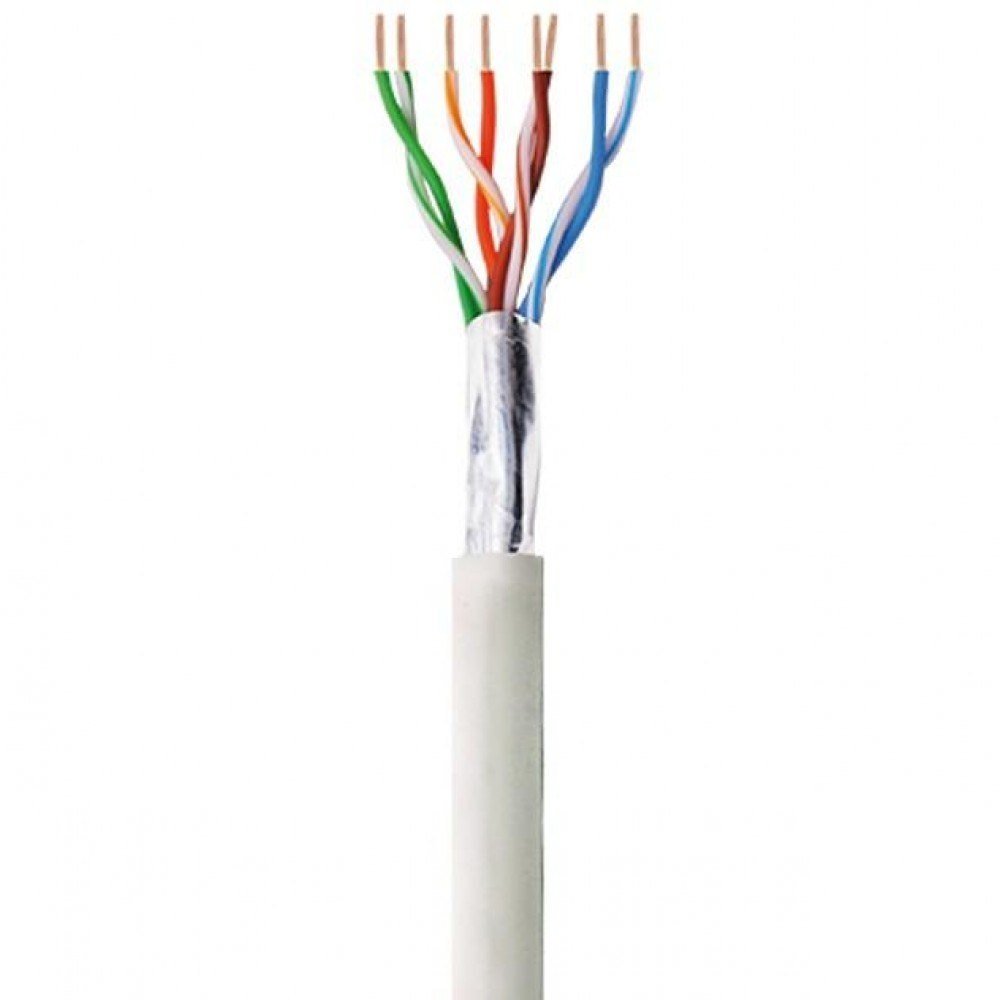 Techly Kabel instalacyjny Cat.6 F/UTP linka 100% miedź 305m szary
