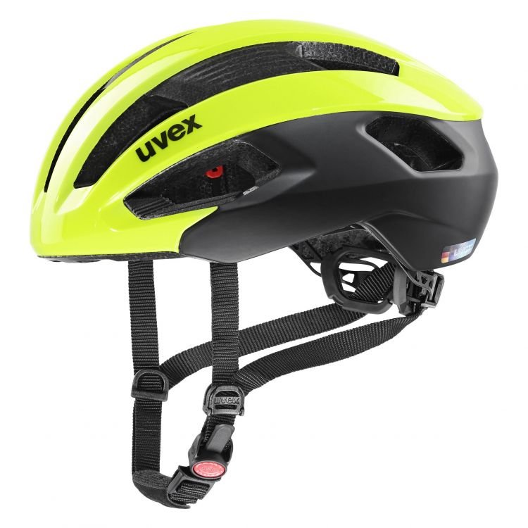 UVEX Rise CC Helmet, żółty/czarny 56-59cm 2022 Kaski szosowe S4100900117