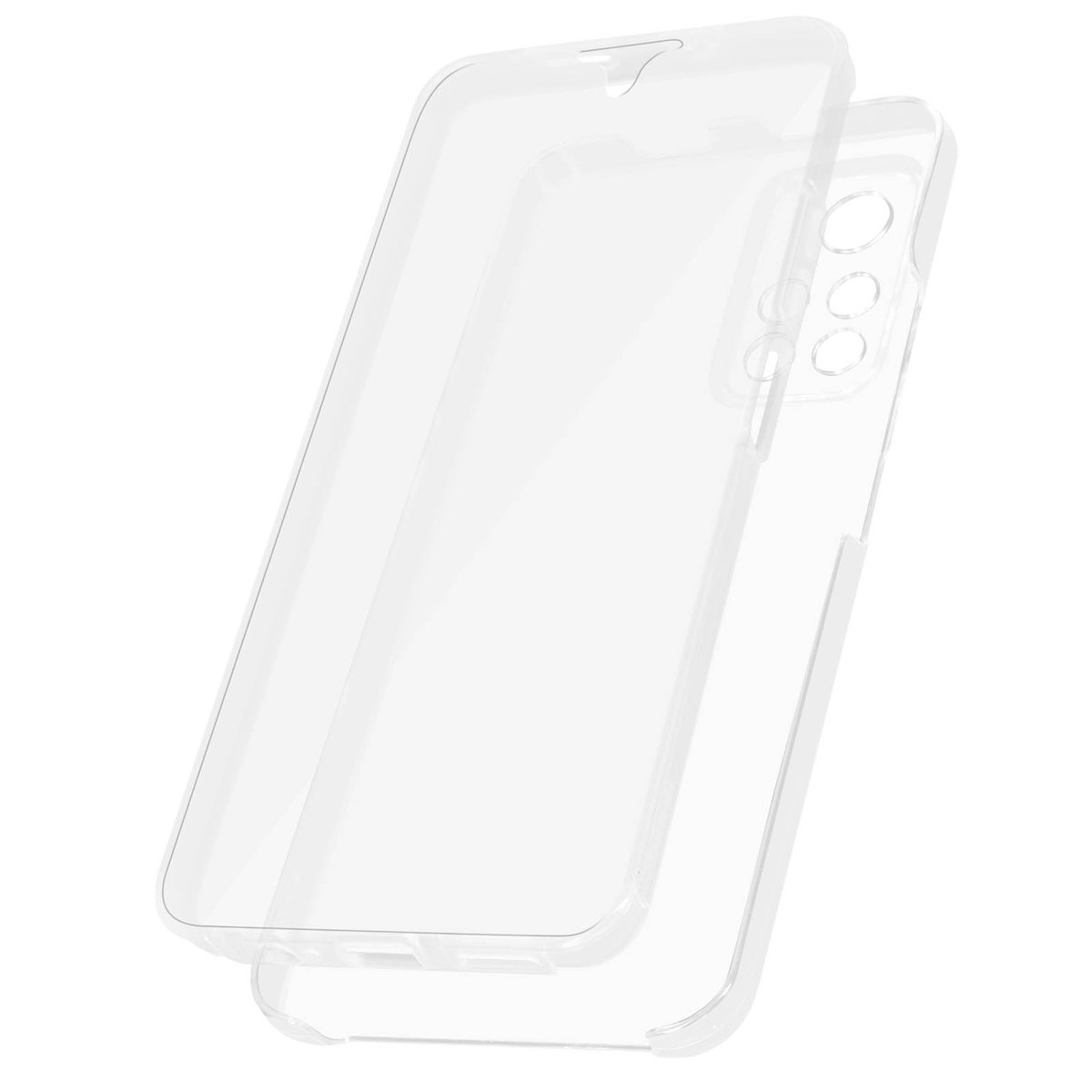 Etui 360° do Xiaomi Poco M4 Pro 4G Elastyczny przód i sztywny tył — przezroczyste