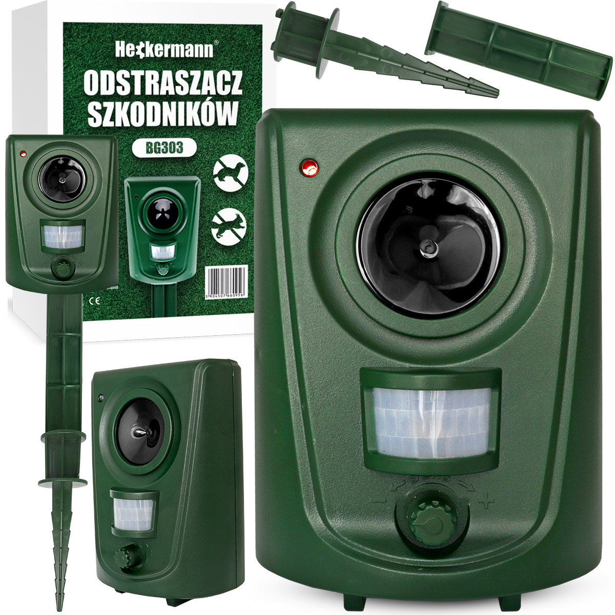 Odstraszacz ultradźwiękowy Heckermann BG303